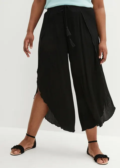 Pantalon effet froissé, bonprix