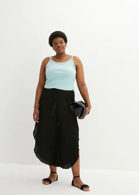 Pantalon effet froissé, bonprix