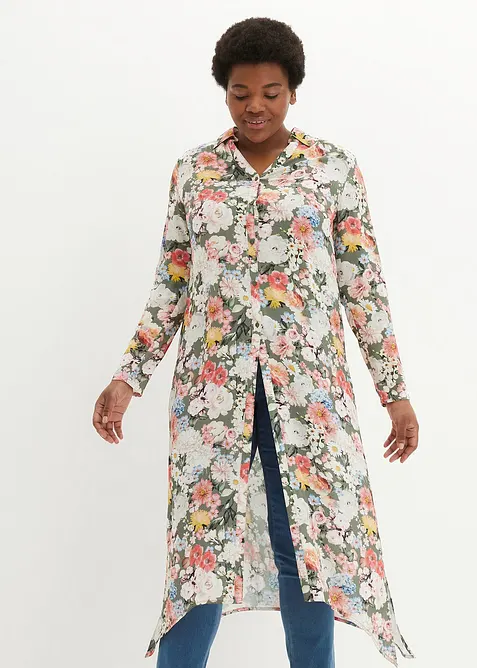 Blouse longue en viscose fluide, bonprix