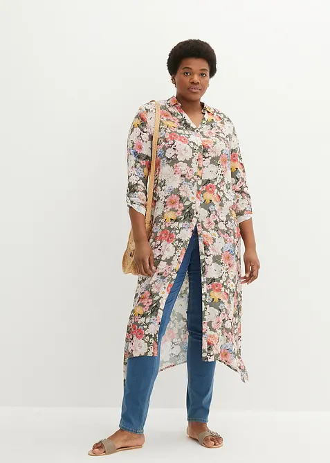 Blouse longue en viscose fluide, bonprix