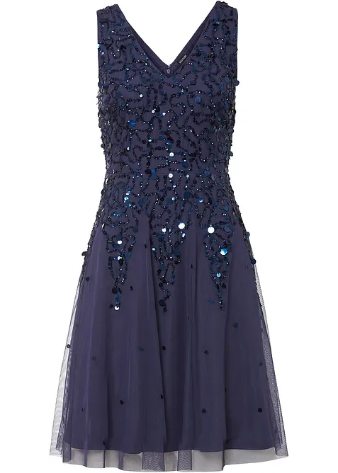 Robe courte à sequins, bonprix