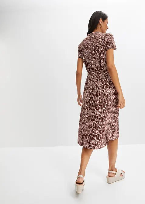 Robe-chemise &agrave; pois, bonprix