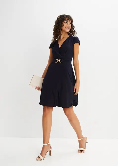 Robe en jersey à boucle décorative, bonprix