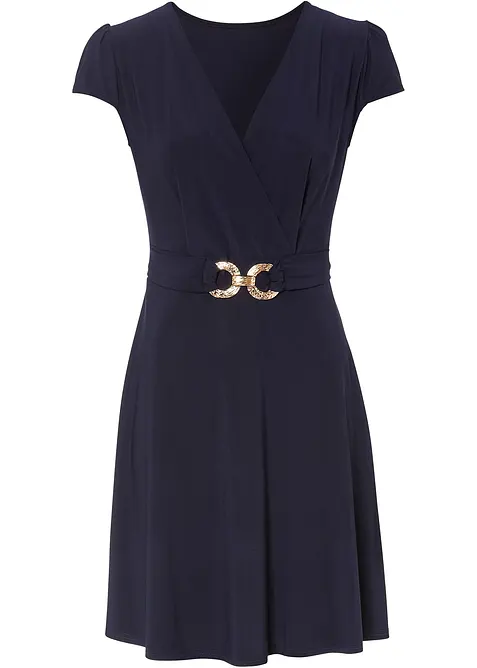 Robe en jersey à boucle décorative, bonprix