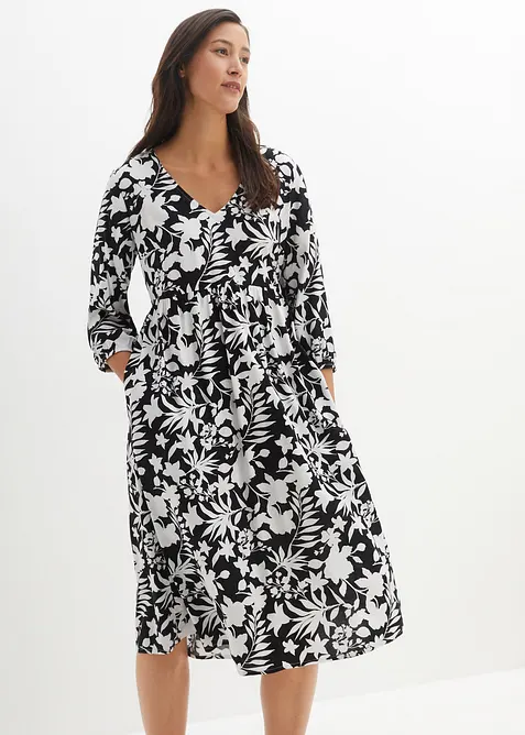 Robe midi en viscose fluide, bonprix