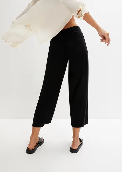 Pantalon en jersey à taille élastiquée, bonprix