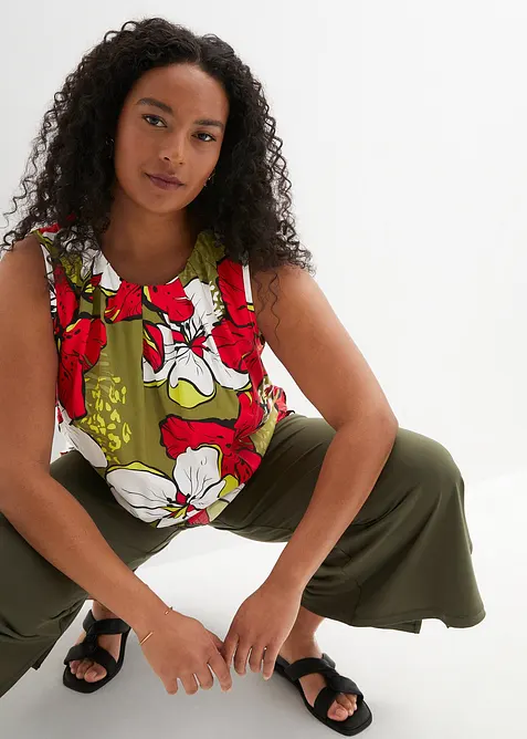 Blouse sans manches en viscose, bonprix