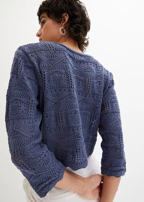 Bol&eacute;ro ajour&eacute;, manches 3/4, bonprix