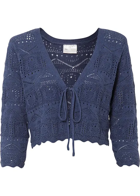 Bol&eacute;ro ajour&eacute;, manches 3/4, bonprix