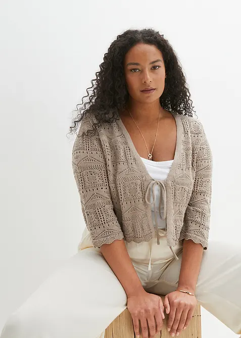 Boléro ajouré, manches 3/4, bonprix