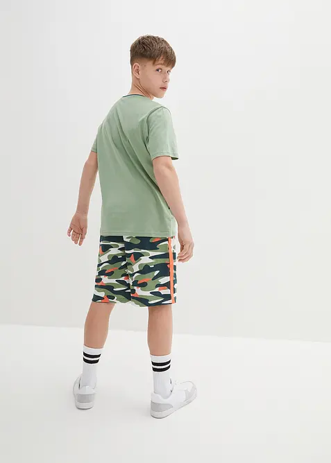 T-shirt et bermuda garçon 100% coton (ens. 2 pces), bonprix