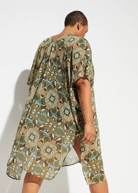 Tunique de plage oversize en crêpe léger, bonprix