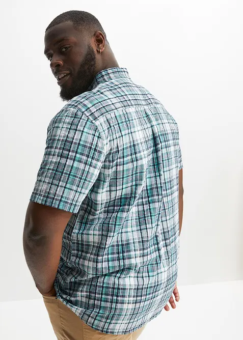 Chemise manches courtes en seersucker 100% coton, bonprix