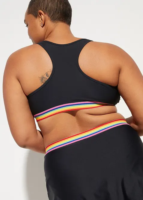 Haut de maillot brassière, maintien léger, bonprix