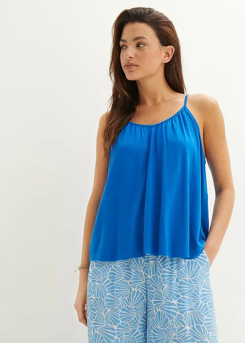 Top à fines bretelles en viscose fluide, bonprix