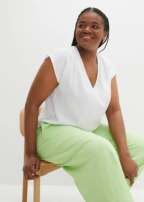 Blouse manches courtes en viscose fluide, bonprix