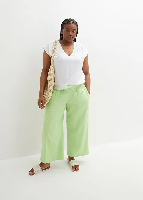 Blouse manches courtes en viscose fluide, bonprix