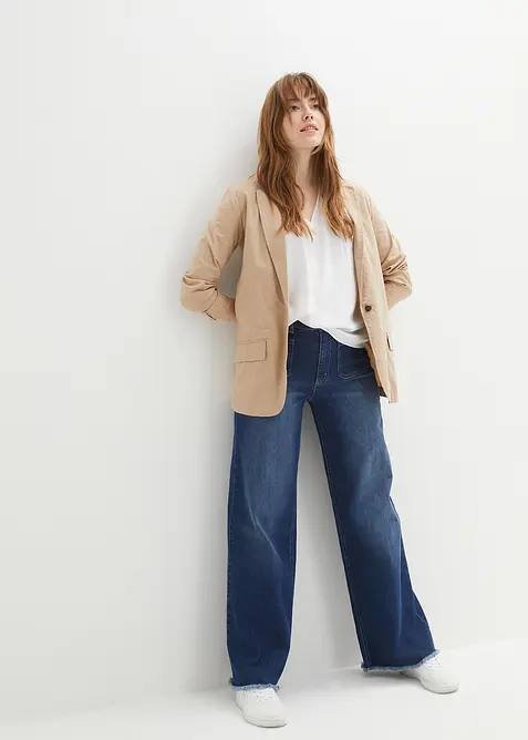 Blouse manches courtes en viscose fluide, bonprix