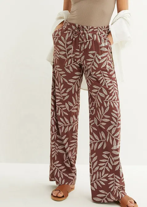 Pantalon palazzo imprimé, bonprix