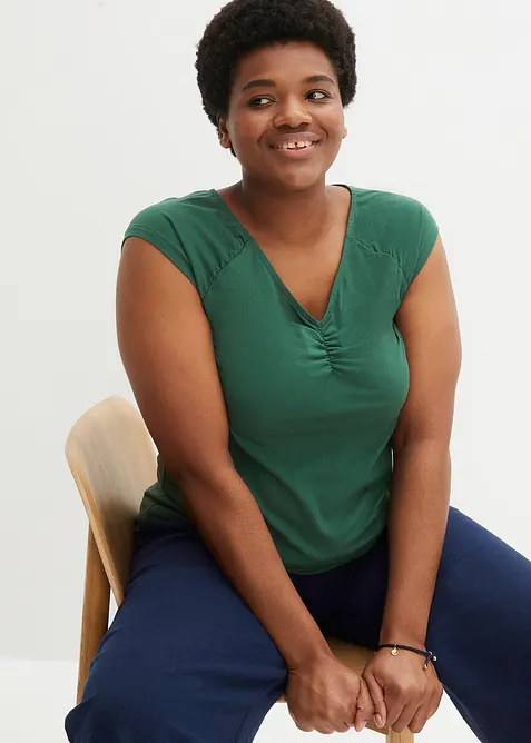 T-shirt col V, bonprix