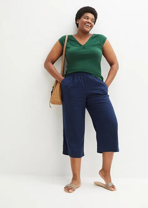 T-shirt col V, bonprix