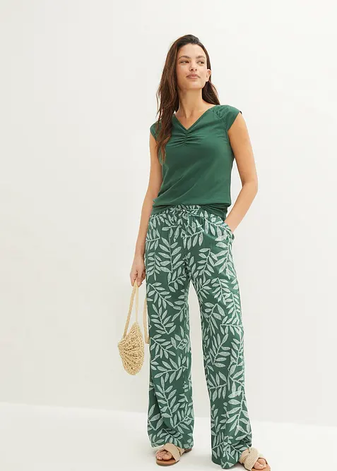 T-shirt col V, bonprix