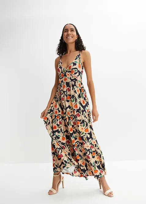 Robe longue en viscose douce et extensible, bonprix