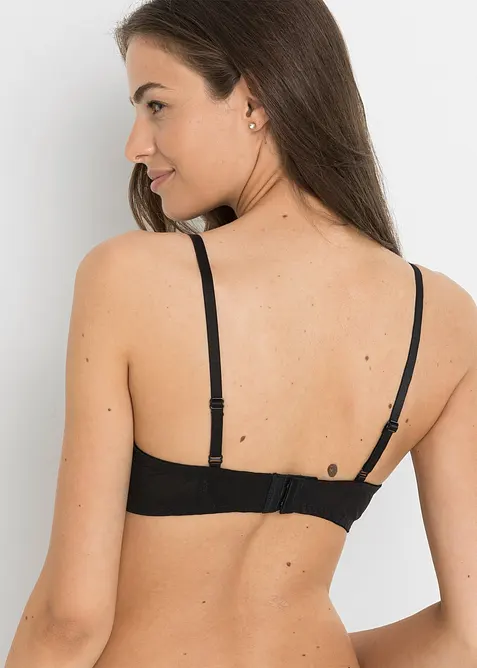 Soutien-gorge push-up à empiècement dentelle, bonprix