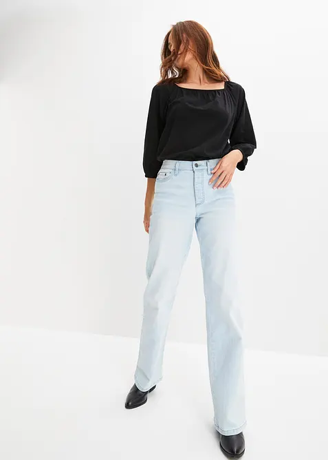 Blouse en jersey 100% coton, bonprix