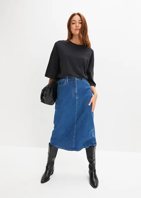 T-shirt oversize en coton extensible, bonprix