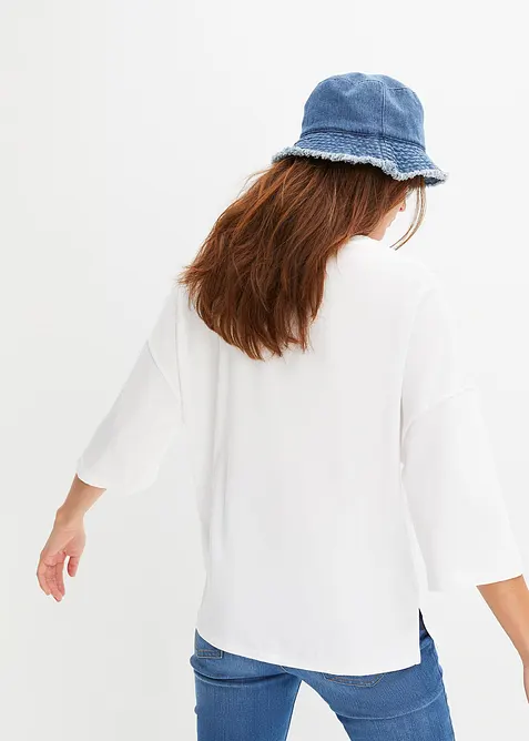 T-shirt oversize en coton extensible, bonprix