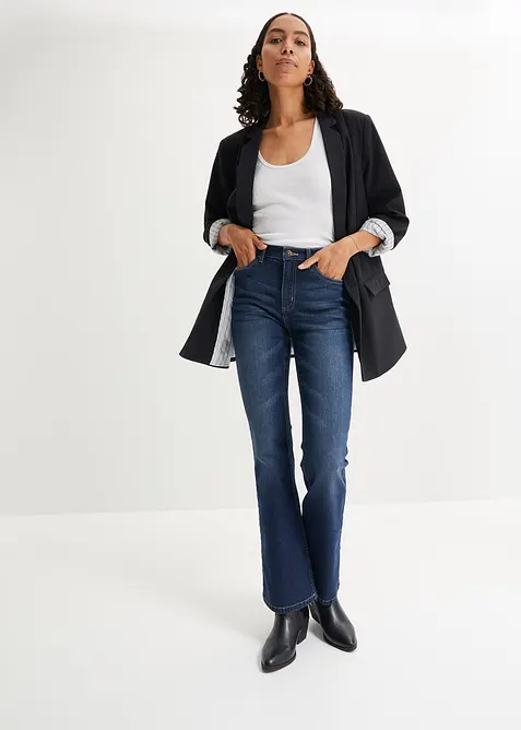 Jean flare taille haute, bonprix