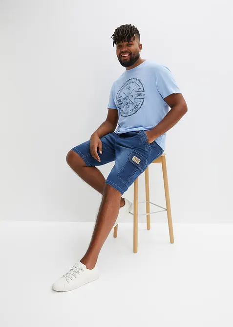 Bermuda en jean extensible, Regular, bonprix