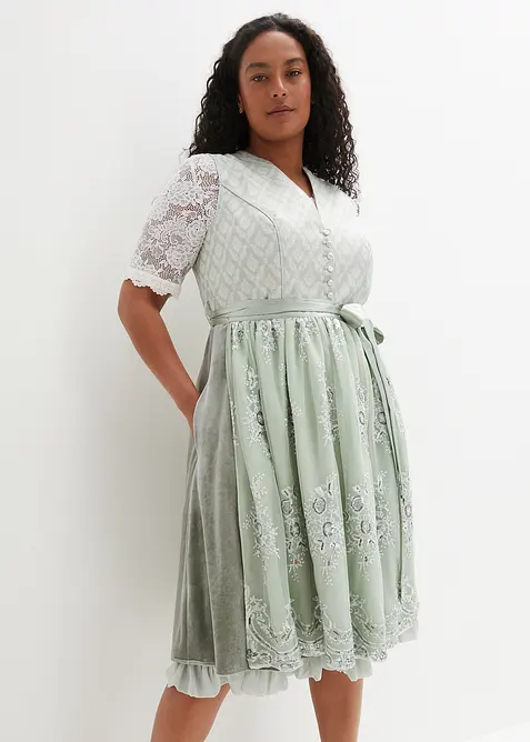 Dirndl avec jacquard et broderie (ens. 2 pces), bonprix