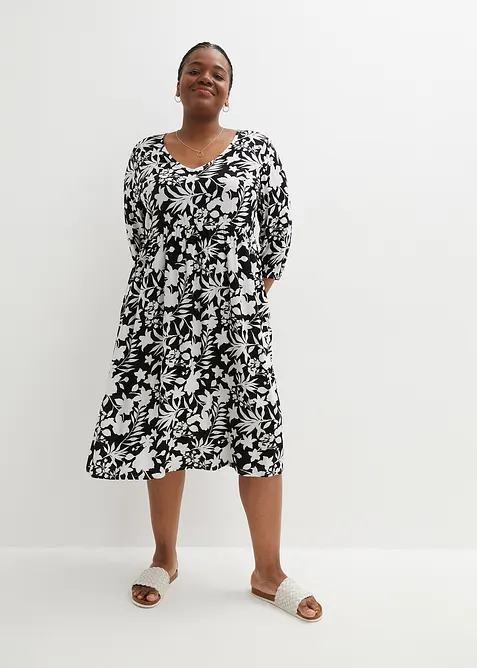 Robe midi en viscose fluide, bonprix