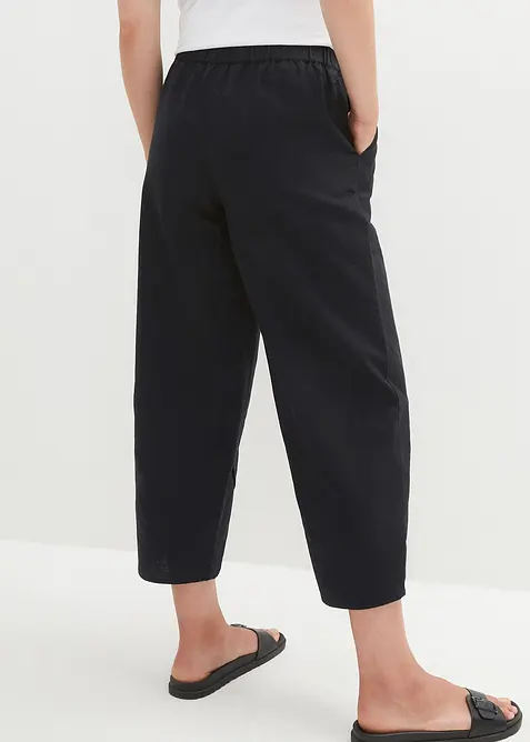 Pantalon 3/4 aérien en lin mélangé, bonprix