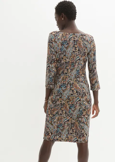 Robe en jersey &agrave; imprim&eacute; paisley, bonprix