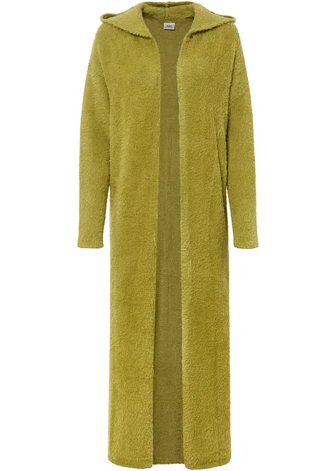 Long gilet en maille duveteuse, bonprix