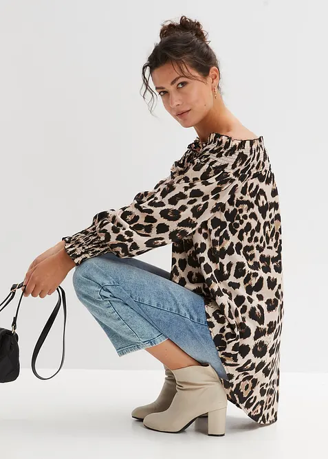 Blouse plus longue au dos, bonprix