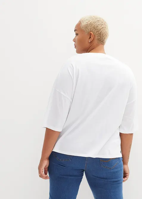 T-shirt oversize en coton extensible, bonprix