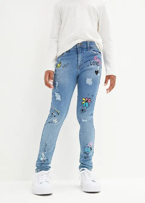 Jean skinny taille mi-haute, bonprix