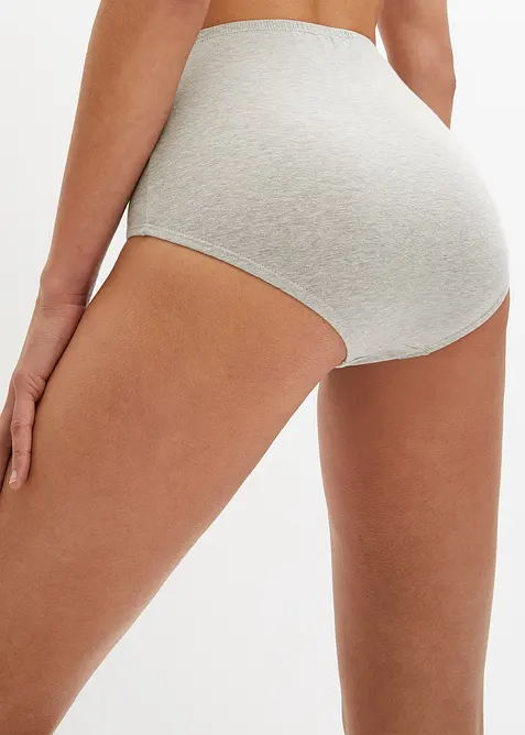 Lot de 5 slips taille haute, bonprix