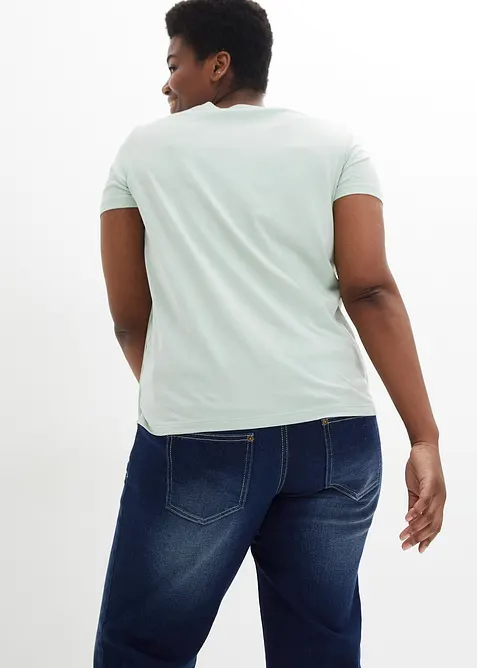 Lot de 2 T-shirts de grossesse et d&rsquo;allaitement en coton, bonprix