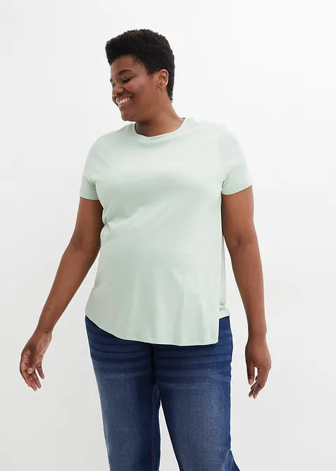 Lot de 2 T-shirts de grossesse et d&rsquo;allaitement en coton, bonprix