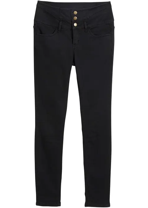 Jean skinny taille haute, chaud et sculptant, bonprix