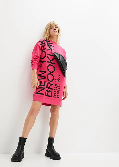 Robe oversize en molleton doux, bonprix