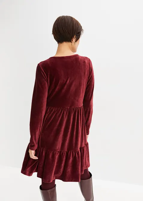 Robe courte en velours extensible, bonprix