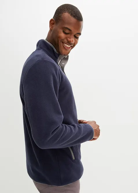 Polaire à col camionneur, poches pratiques et détails contrastés, bonprix