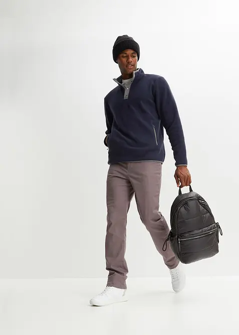 Polaire à col camionneur, poches pratiques et détails contrastés, bonprix