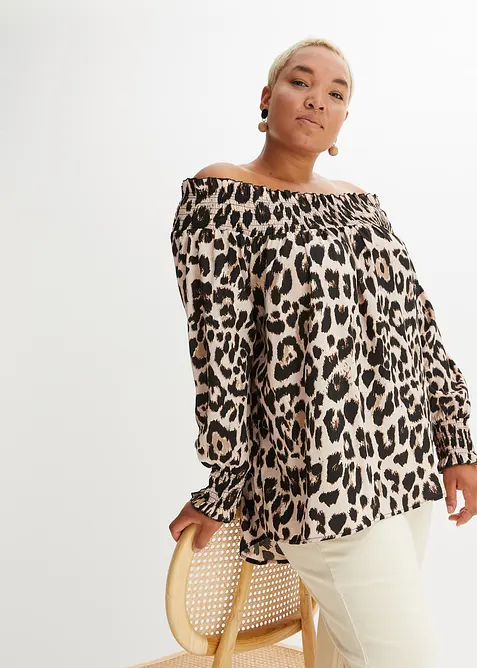 Blouse plus longue au dos, bonprix